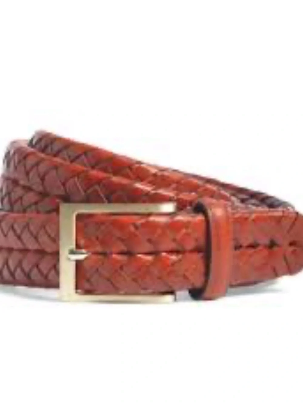 Brooks Brothers Men’s Braided Leather  Belt - Brown size 36